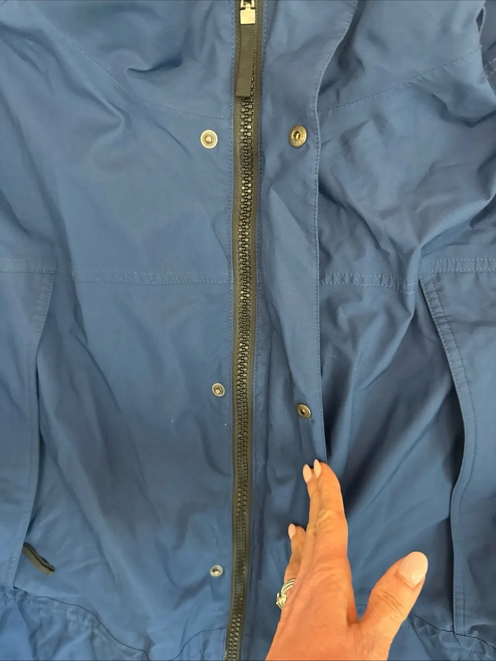 Eddie Bauer Men's Gore-Tex Wind-Resistant Raincoat Size XXL Blue